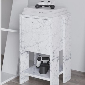 Éjjeliszekrény Ema - Carrara Marble
