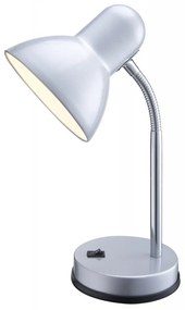 GLOBO-2487 BASIC ezüst-króm színű asztali lámpa 1XE27 40W ↕ 330mm ↔145x130mm