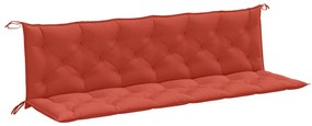 2 db melange piros szövet kerti padpárna 200 x 50 x 7 cm