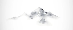 Kép - Tinta festmény hegyek (120x50 cm)