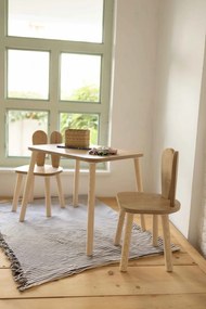 Gyerekasztal székekkel Bunny Two Chair Set - Brown