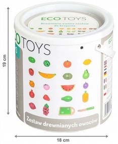 Ecotoys Fa szeletelhető gyümölcsök kiegészítőkkel