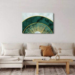 Kép - Arany textúrájú formák (90x60 cm)