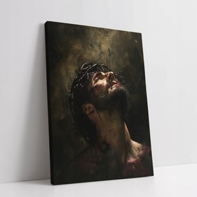 Jézus Krisztus töviskoronás vászonkép 30x40