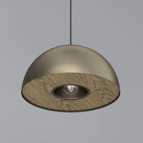 Csillár zsinóron ELGUND 1xE27/15W/230V átm. 35 cm réz