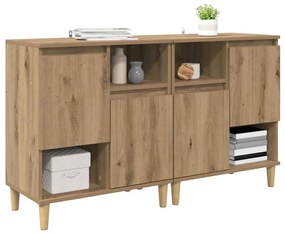 Oldalszekrények 2 pcs Artisan tölgy 60 x 35 x 70 cm Faanyag