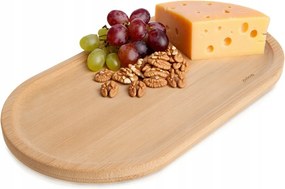 Bambusz Tányér snack tálaló tálca 19x10,5 cm