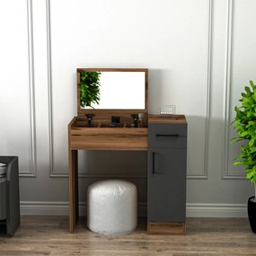 Inci Light Walnut kozmetikai asztal