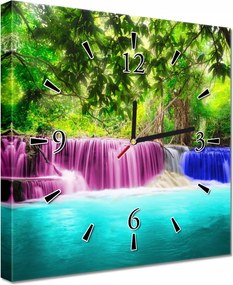 Faliórák 30x30 Színes vízesés