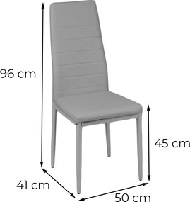 Mezza 4+1 étkező garnitúra bézs-szürke