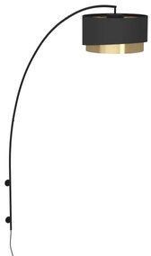 Eglo 390406 - Fali lámpa MANDERLINE 1xE27/40W/230V fekete/arany