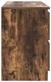 füstös tölgy színű szerelt fa TV-szekrény 100x35x54 cm