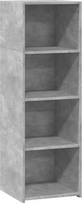 vidaXL betonszürke szerelt fa magasszekrény 40 x 41 x 124 cm