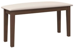 barna tömörfa gumiból pad 90 cm