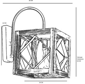 Fali lámpa ZIKZAK 1xE27/60W/230V