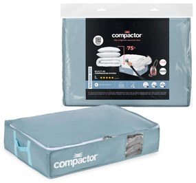 Vákuumos műanyag ágy alatti tárolódoboz 65x45x15,5 cm Blue Edition – Compactor