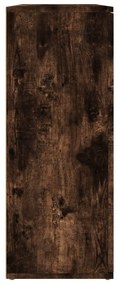 füstös tölgy színű szerelt fa tálalószekrény 91x29,5x75 cm