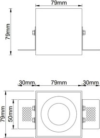 Orlicki Design SOTTO OR84757 Beépíthető spotlámpa 1x8W/Gu10