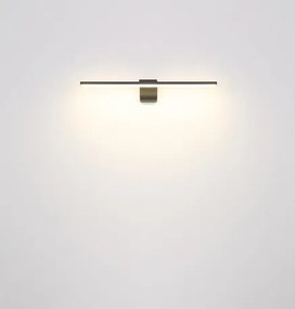Globo 41925S Fali könnyű fém matt fekete, akril fehér, IP44, szélesség x magasság: 608x80 mm, Mélység: 150 mm, LED 10W 230V, 1020lm forrás, 560lm kimenet, 4000K