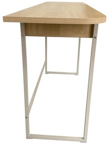 Natúr színű konzolasztal tölgyfa dekorral 40x140 cm Darlington – Actona