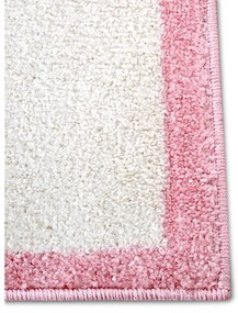 Fehér-rózsaszín gyerek szőnyeg 120x170 cm Bouncy – Hanse Home