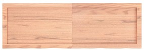 világosbarna kezelt tömör tölgyfa asztallap 120x40x(2-4) cm