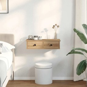 Falipolc fiókokkal artisian tölgy 60x25x15 cm műszaki fa