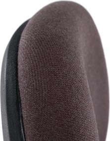 Magasított munkaszék, barna/fekete, TAMBER