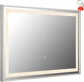 Téglalap alakú tükör 10W Led világítással és Rivas 84036 Globo kapcsolóval