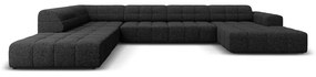 Antracitszürke sarokkanapé (bal oldali-U alakú) Chicago – Cosmopolitan Design