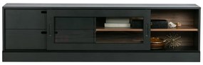 Fekete borovi fenyő TV-állvány 180x50 cm James – WOOOD