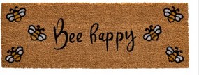Bejárati szőnyeg 26 x 75 cm kókusz Bee Happy lábtörlő