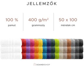 Classic krém törölköző 50 x 100 cm, 100% pamut