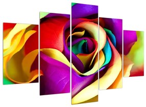 Szines kép absztrakt rózsa (150x105 cm)