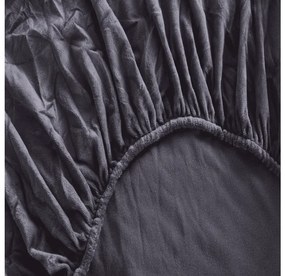 Mikroszálas lepedő BRONE 90x200 cm szürke