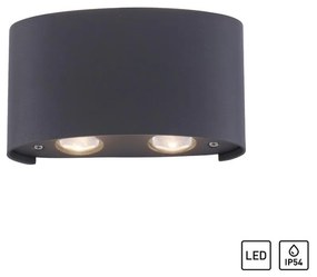 ZUMA LINE 9487-13 CARLO Modern Kültéri Fali Lámpa Antracit LED IP44