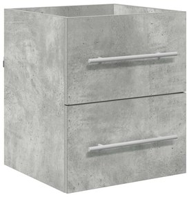 vidaXL Mosdókagyló szekrény Beton Szürke 38,5 x 41 x 48 cm Faanyag