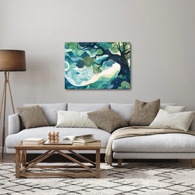 Kép – Az életfa zöld lombkoronája (70x50 cm)