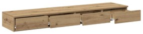 Éjjeli Asztalok Kézműves Tölgy MDF Furnérral 140 x 36,5 x 16,5 cm