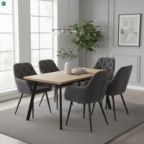 Design fotel, sötétszürke Velvet szövet, VERIO NEW