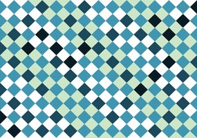 Fotótapéta - Mozaik - kék csempe (152,5x104 cm)