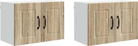 vidaXL Konyhaszekrény 2 pcs Sonoma tölgy 60 x 31 x 40 cm Faanyag