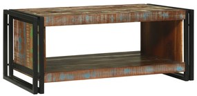 Dohányzóasztal 90x50x38 cm Tömör Fa Újrahasznosított