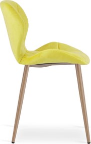 Étkezőszék MANGO VELVET, sárga