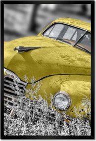 Poszter keretben 40x60 Sárga oldtimer