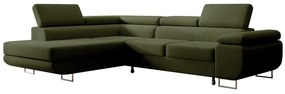 Sarokkanapé Stiletto (B) (zöld + ezüst). Akció -15%. 1099714