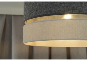 Duolla - Felületre szerelhető csillár DOUBLE 1xE27/15W/230V átm. 40 cm szürke