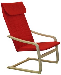 Fotel LISA piros K51
