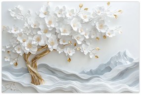 Kép – 3D elegáns életfa (90x60 cm)