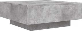 vidaXL betonszürke szerelt fa dohányzóasztal 80 x 80 x 31 cm